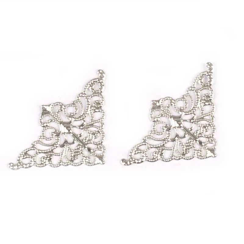 Antique Filigree Metal Connectors DIY Craft Embellishments 10pcs Craft Embellishments Qme