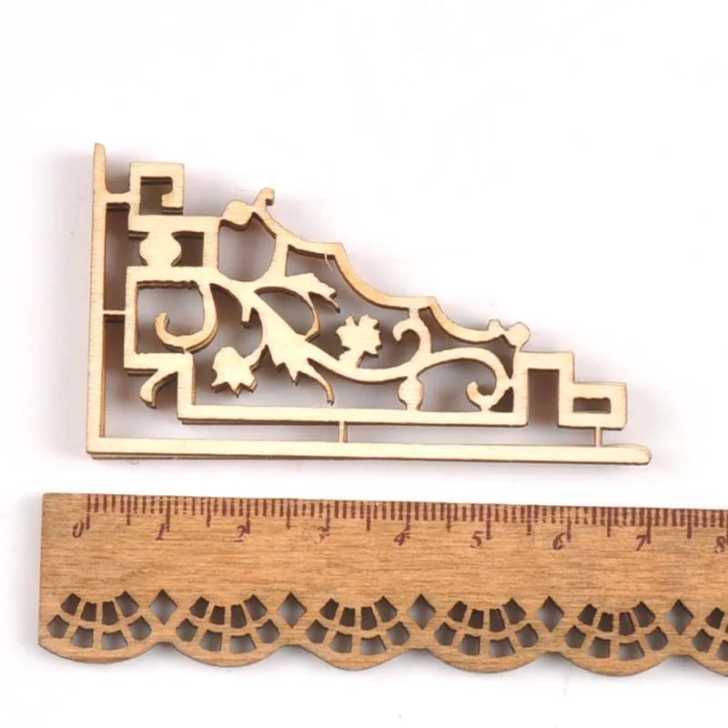 Wooden Book Corner Ornaments for Scrapbooking & Albums Scrapbooking Embellishment Qme 10
