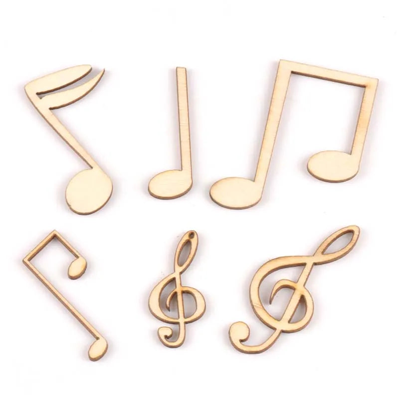 Wooden Music Note Scrapbooking Embellishments 40–55mm | DIY Craft Craft Embellishments Qme Default Title