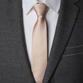 Men's Zipper Necktie – Solid Pre-Tied Lazy Tie, 11 Colors Zipper Necktie Qme Champagne