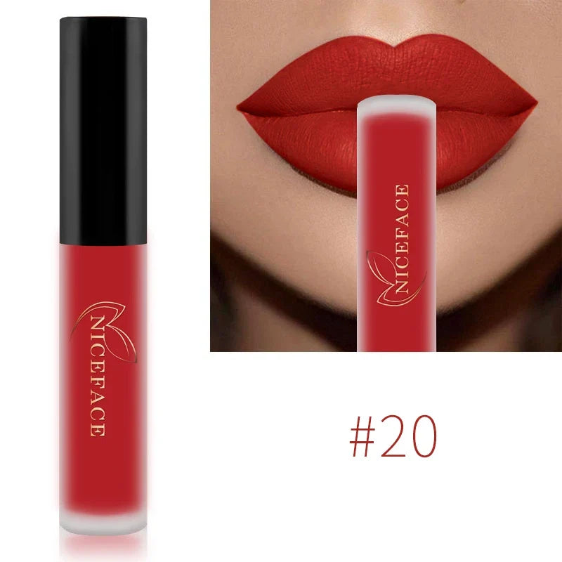 NICEFACE Nude Matte Liquid Lipstick – Waterproof, 23 Shades Liquid Lipstick Qme 20