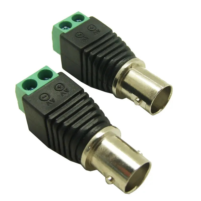 ESCAM BNC Female Video Balun Cat5 Cat6 CCTV Connectors 10-Pack Video Balun Connector Qme