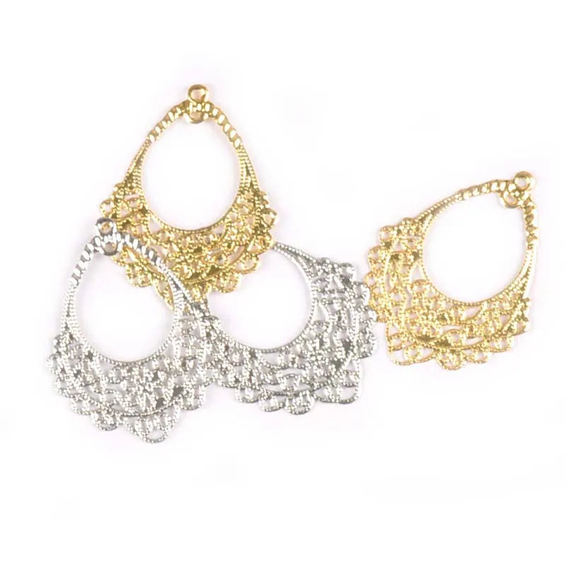 Filigree Flower Wrap Connectors for Crafts & Scrapbooking 20pcs Filigree Craft Connectors Qme