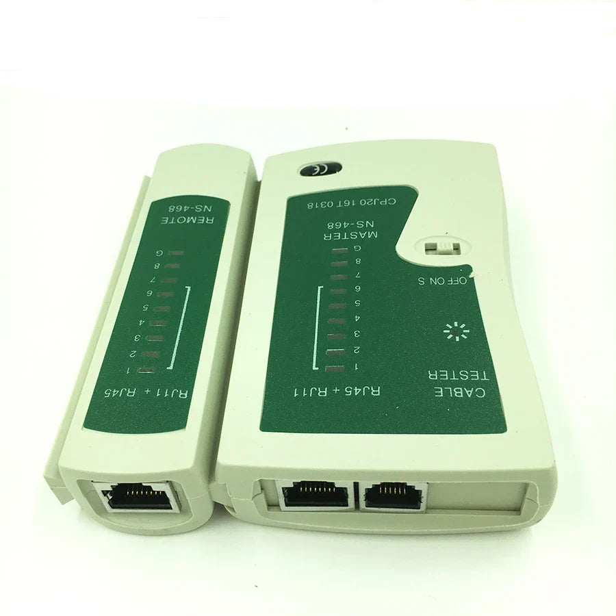 Network Cable Crimping Pliers Stripper & Tester – RJ45 RJ11 Cable Crimping Tool Kit Qme