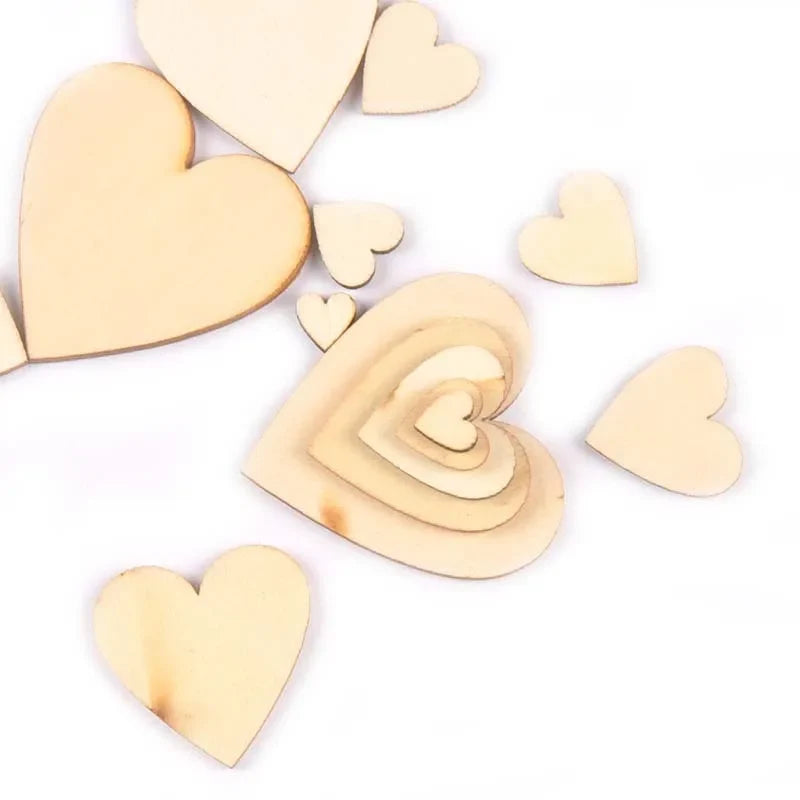 Heart Shape Natural Wood Slices – DIY Wedding & Craft Decor DIY Wood Craft Slices Qme