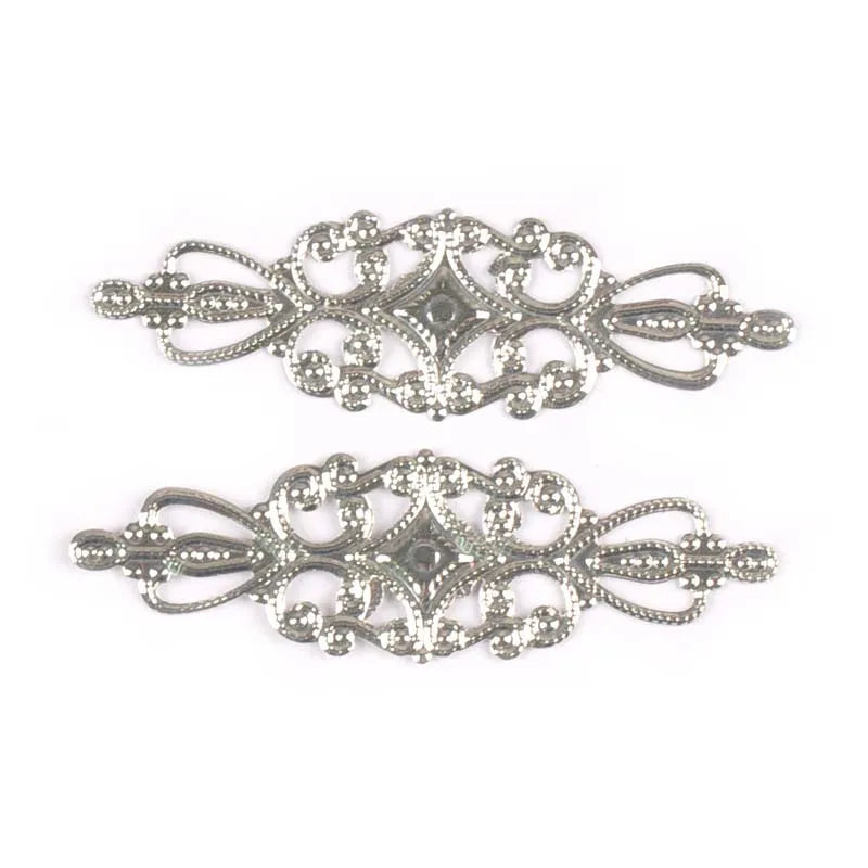 Flower Filigree Wraps Connectors DIY Crafts – 20pcs Filigree Craft Connectors Qme