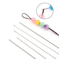 Stainless Steel Open Eye Beading Needles – Jewelry & Crochet Beading Needles Qme 0.6mm-27cm
