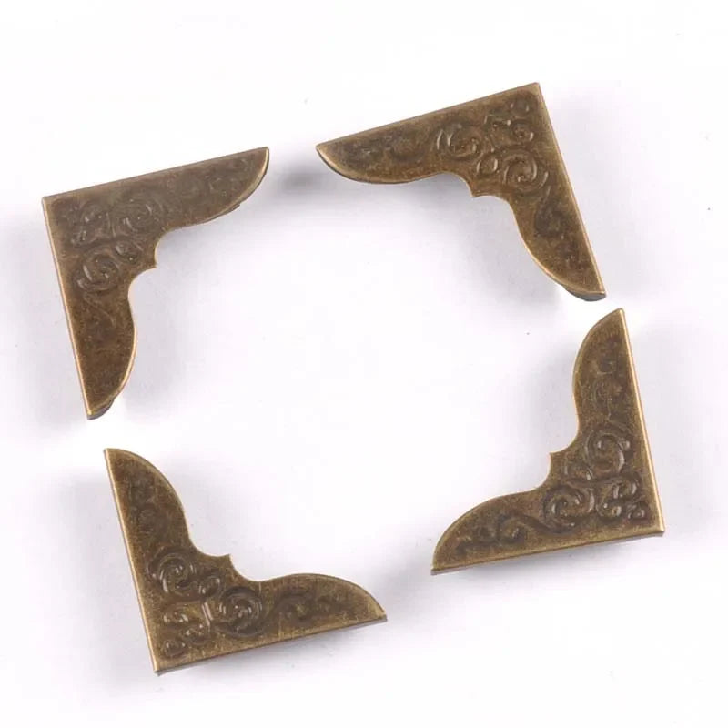 Metal Flower Book Corner Protectors – Gold & Silver | 20pcs Book Corner Protectors Qme