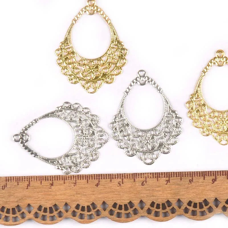 Filigree Flower Wrap Connectors for Crafts & Scrapbooking 20pcs Filigree Craft Connectors Qme