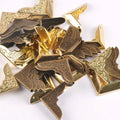 Metal Flower Book Corner Protectors – Gold & Silver | 20pcs Book Corner Protectors Qme mix