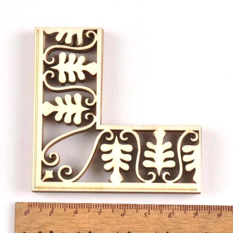 Wooden Book Corner Ornaments for Scrapbooking & Albums Scrapbooking Embellishment Qme 6