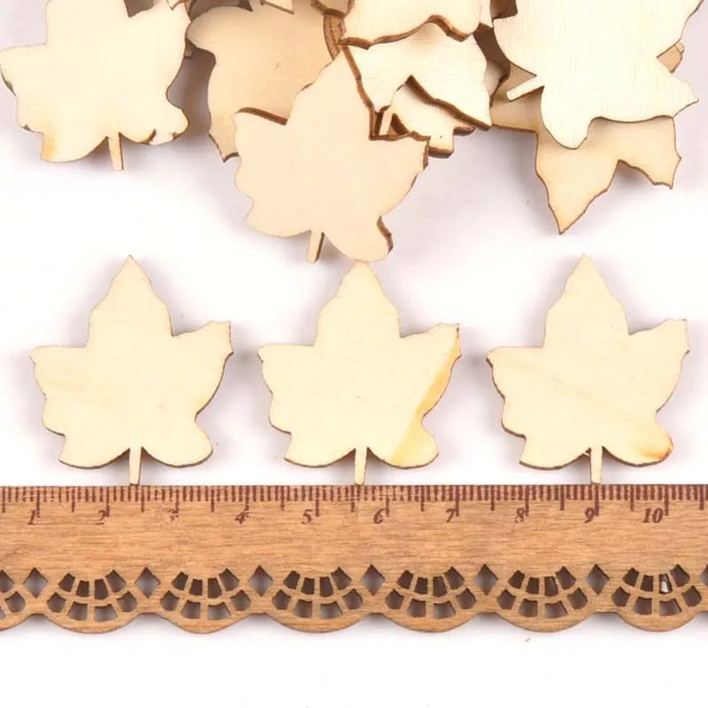 Maple Leaf Unfinished Wood Cutouts – DIY Craft & Scrapbook Pieces Wood Craft Cutouts Qme