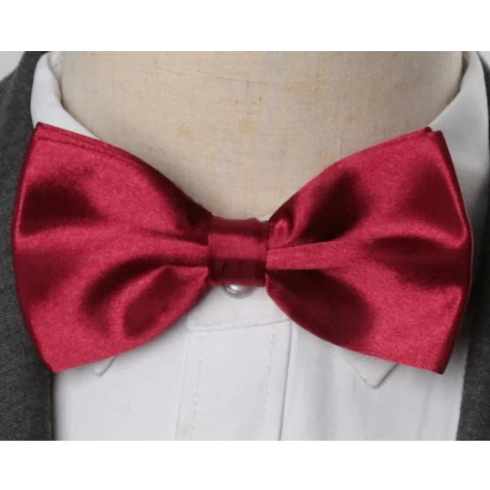 Men's Solid Candy Color Bow Tie – Wedding & Party Necktie Bow Tie Qme LDB1-26