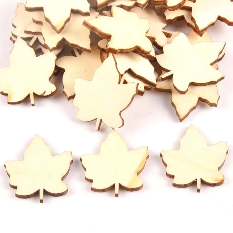 Maple Leaf Unfinished Wood Cutouts – DIY Craft & Scrapbook Pieces Wood Craft Cutouts Qme