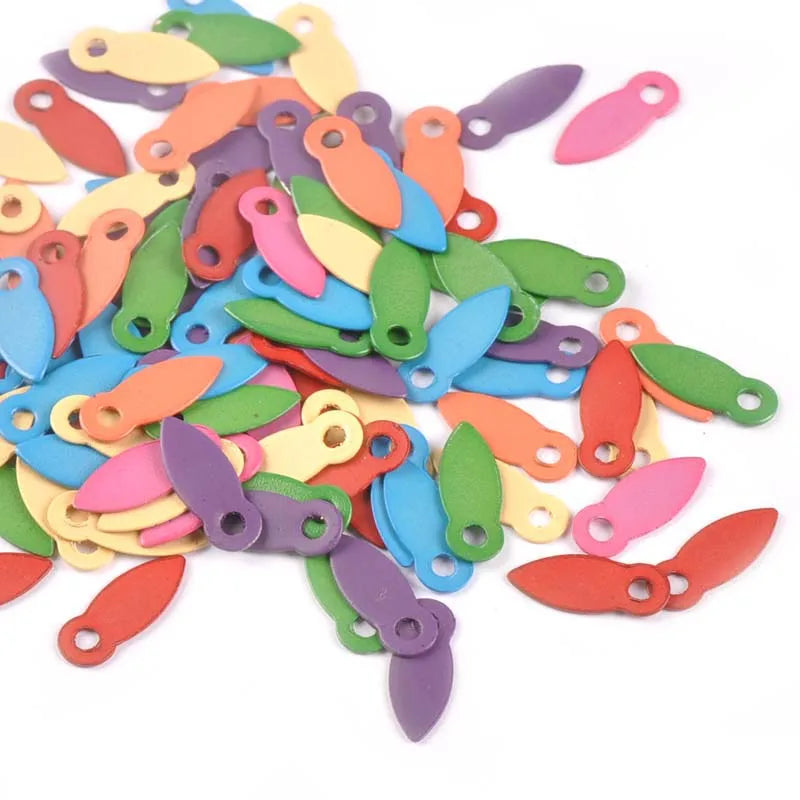 Multicolor Metal Brads for Scrapbooking & DIY Crafts – 100pcs Craft Embellishments Qme