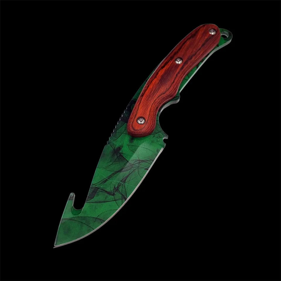 Swayboo Tactical Fixed Blade Gut Knife – Hunting & Camping Fixed Blade Knife Qst Green color
