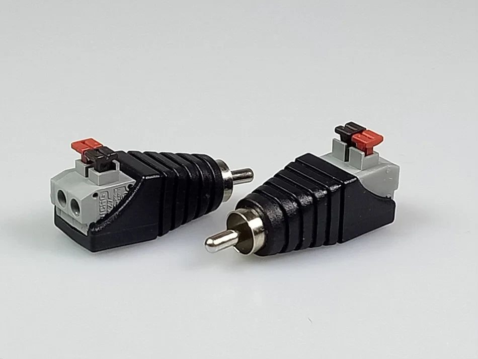 RCA AV Balun Connector Screw Terminal CAT5 for CCTV Cameras AV Balun Connector Qme