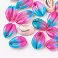 Printed Cowrie Shell Beads Undrilled – DIY Jewelry Making Shell Craft Beads Qme Blue