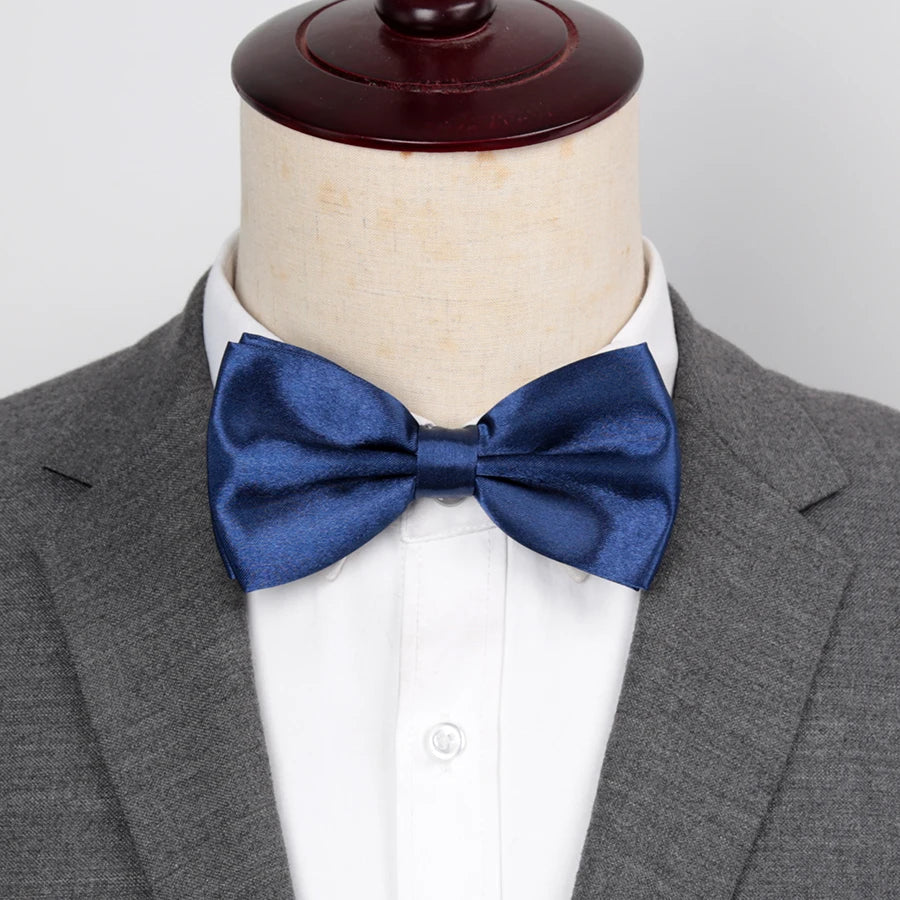 Men's Solid Candy Color Bow Tie – Wedding & Party Necktie Bow Tie Qme