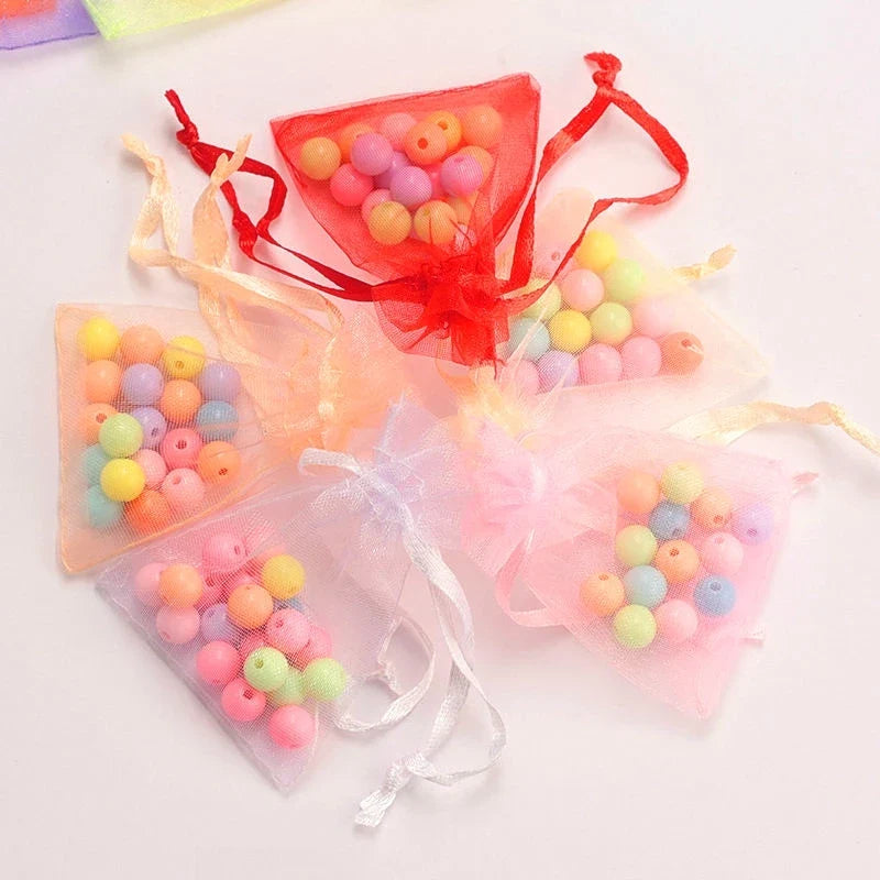 Organza Drawstring Gift Bags 16-Pack | Wedding & Christmas Organza Gift Bags Qme