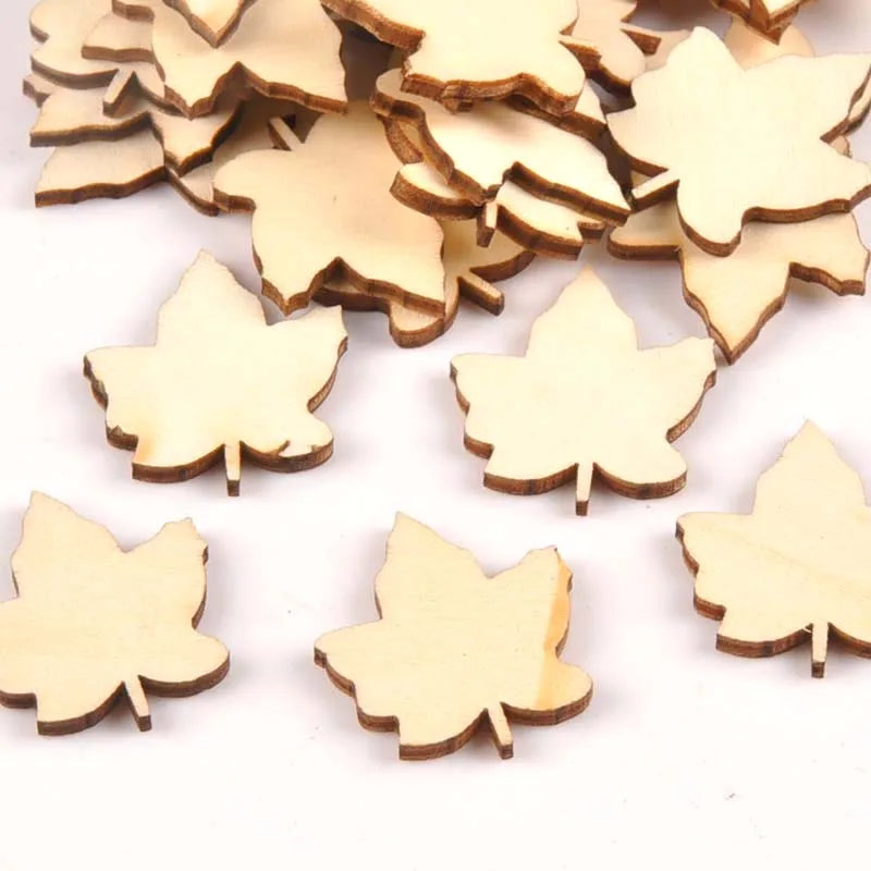 Maple Leaf Unfinished Wood Cutouts – DIY Craft & Scrapbook Pieces Wood Craft Cutouts Qme