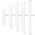 Big Eye Beading Needles Set – 5 Curved Spring Steel Sizes Beading Needles Set Qme Mixed(1 for each)