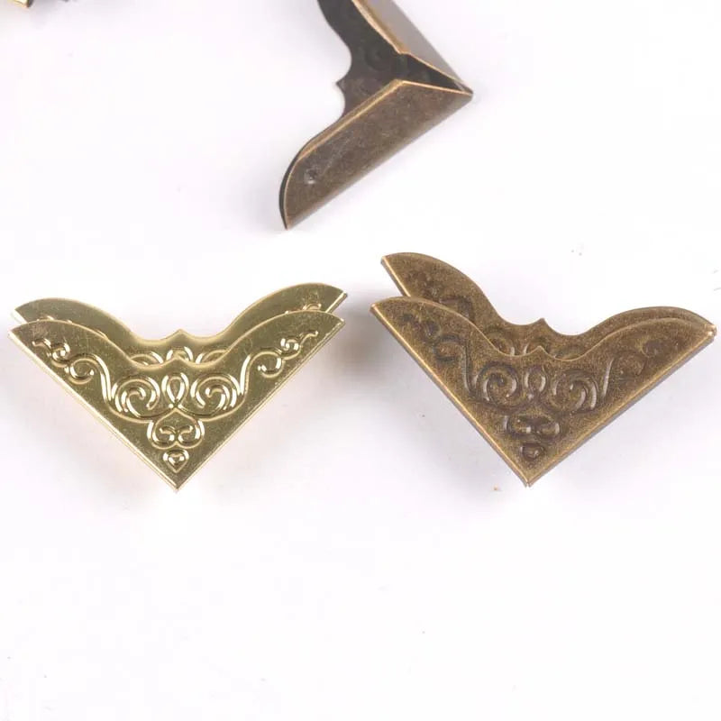 Metal Flower Book Corner Protectors – Gold & Silver | 20pcs Book Corner Protectors Qme