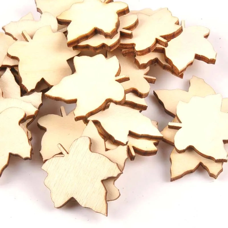 Maple Leaf Unfinished Wood Cutouts – DIY Craft & Scrapbook Pieces Wood Craft Cutouts Qme Default Title