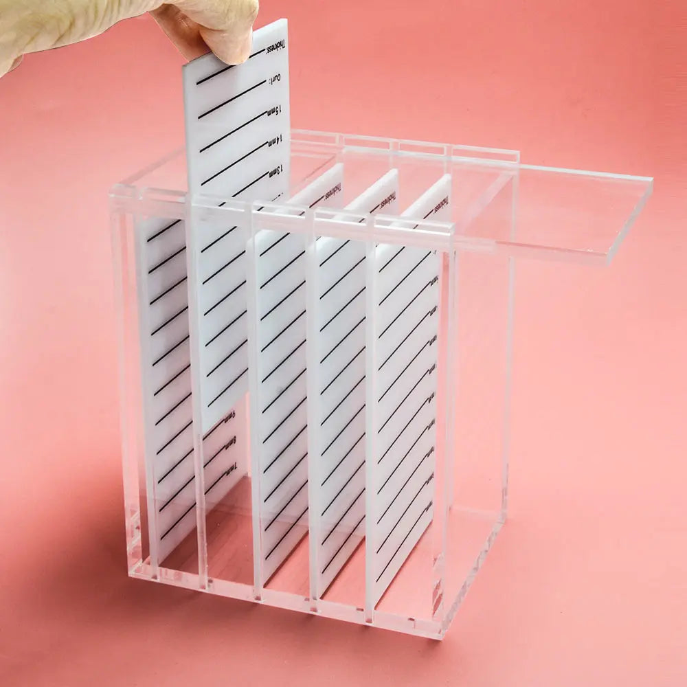 NATUHANA 5-Layer Acrylic False Eyelash Display Stand & Organizer Lash Display Stand Qme