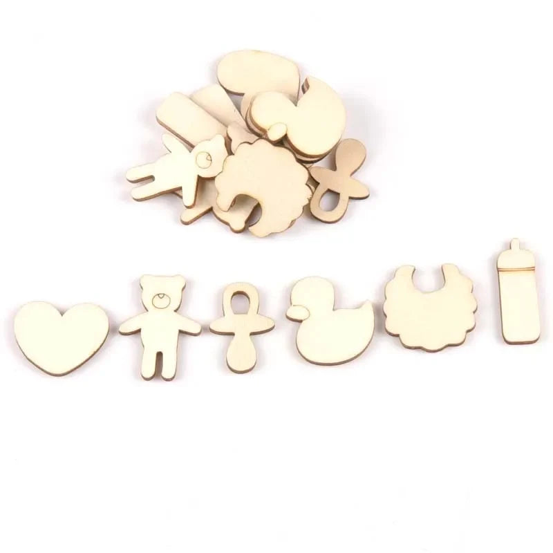 Wooden Forest Ornaments – Mushroom Hedgehog Squirrel Pine Cones Wooden Craft Ornaments Qme m2152