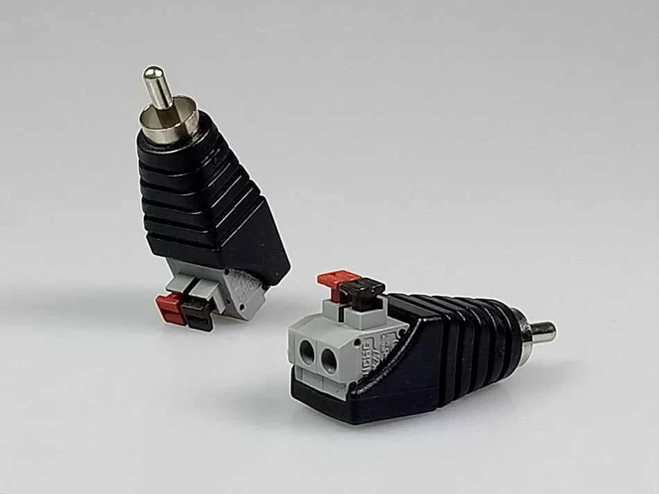 RCA AV Balun Connector Screw Terminal CAT5 for CCTV Cameras AV Balun Connector Qme