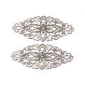 Filigree Wrap Connectors – 10pcs DIY Scrapbooking Embellishments Filigree Craft Connectors Qme silver