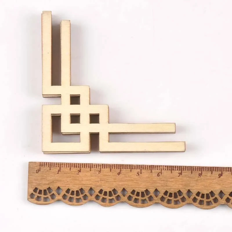 Wooden Book Corner Ornaments – DIY Scrapbooking Crafts Wood Craft Embellishments Qme 9