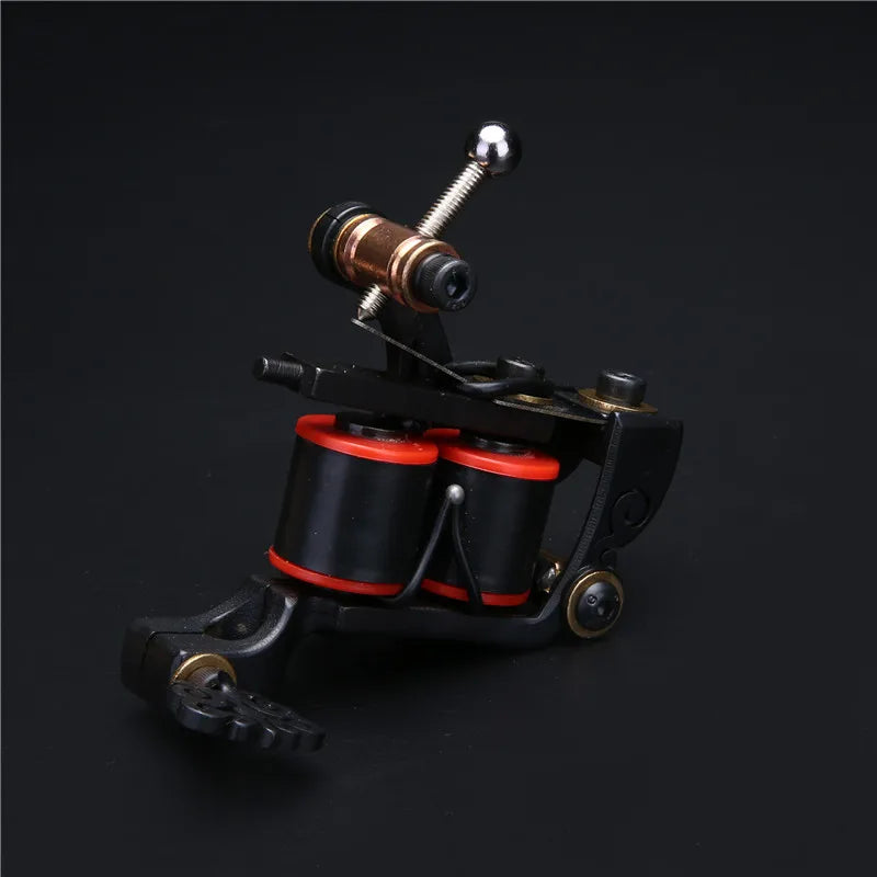 Professional 10 Wrap Coil Liner Tattoo Machine – Iron Frame Coil Liner Tattoo Machine Qme