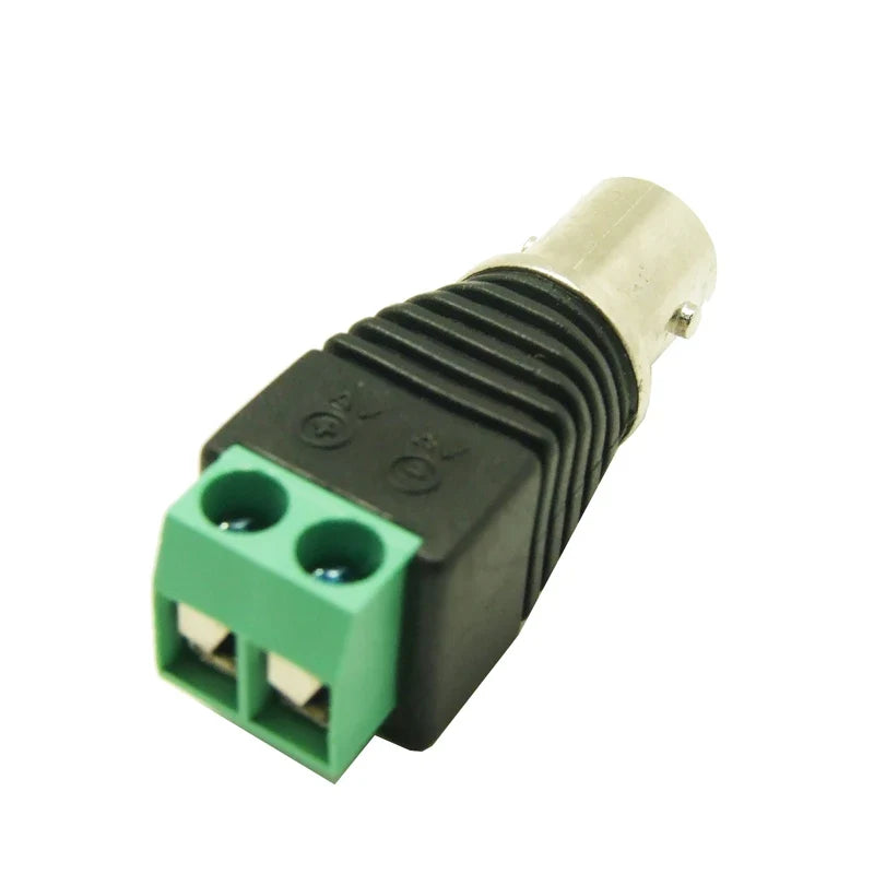 ESCAM BNC Female Video Balun Cat5 Cat6 CCTV Connectors 10-Pack Video Balun Connector Qme