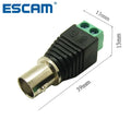 ESCAM BNC Female Video Balun Cat5 Cat6 CCTV Connectors 10-Pack Video Balun Connector Qme China Mainland 30pcs