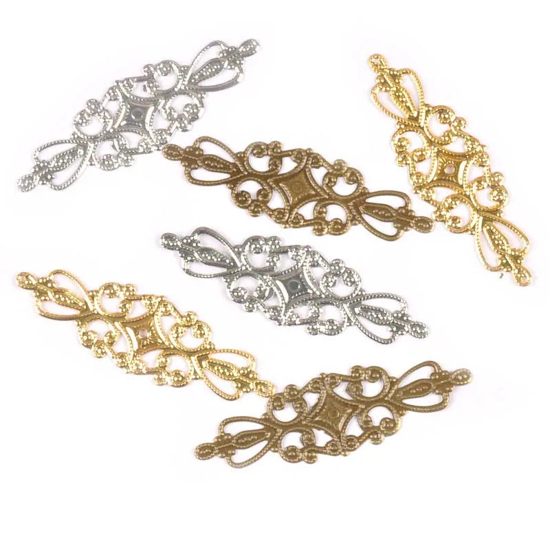 Flower Filigree Wraps Connectors DIY Crafts – 20pcs Filigree Craft Connectors Qme