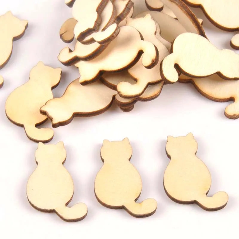 Cat Pattern Wood Slice Ornaments – DIY Scrapbook Crafts DIY Wood Craft Slices Qme