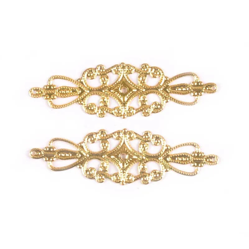 Flower Filigree Wraps Connectors DIY Crafts – 20pcs Filigree Craft Connectors Qme