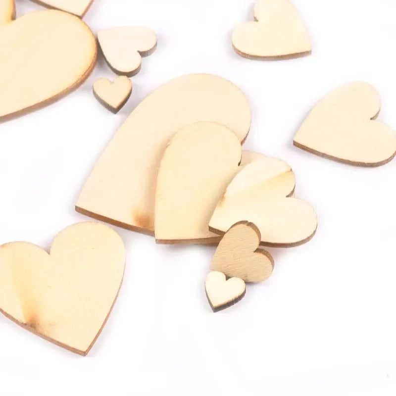 Heart Shape Natural Wood Slices – DIY Wedding & Craft Decor DIY Wood Craft Slices Qme