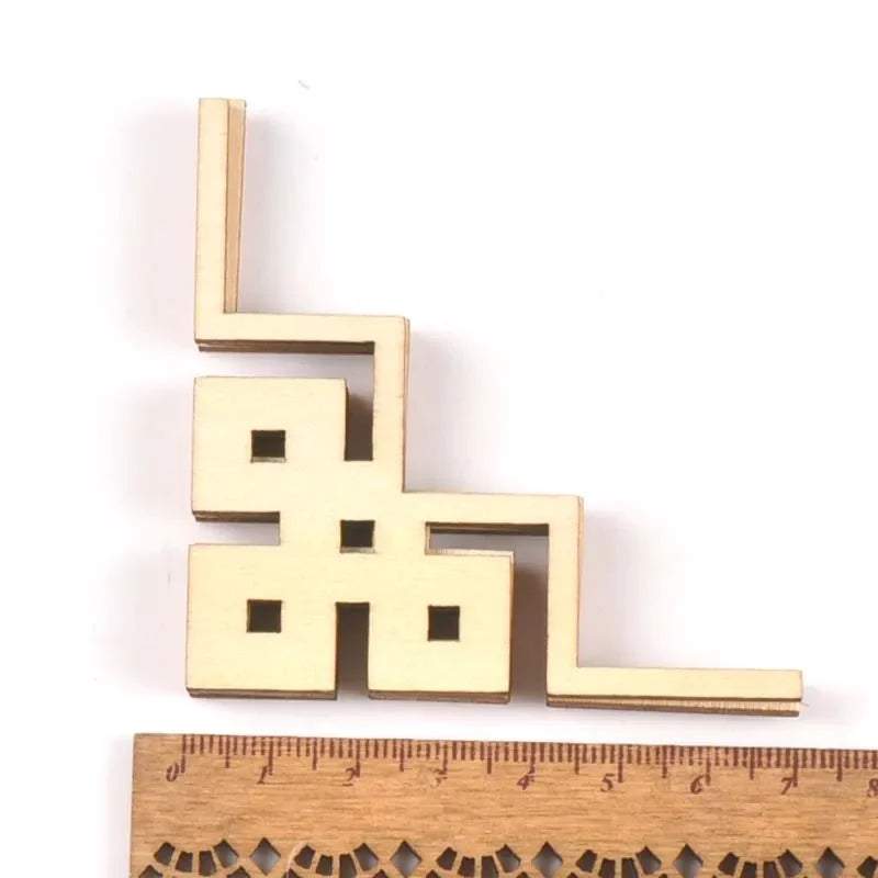 Wooden Book Corner Ornaments – DIY Scrapbooking Crafts Wood Craft Embellishments Qme 14