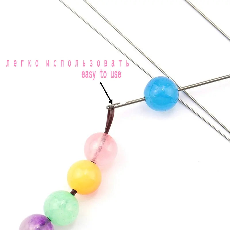 Stainless Steel Open Eye Beading Needles – Jewelry & Crochet Beading Needles Qme