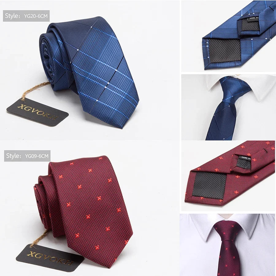 Men's Polyester Necktie – Business & Wedding Tie, 23 Colors Men's Necktie Qme