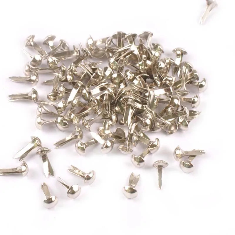 Mixed Round Metal Fastener Brads 100pcs – Scrapbooking Supplies Scrapbooking Brads Qme