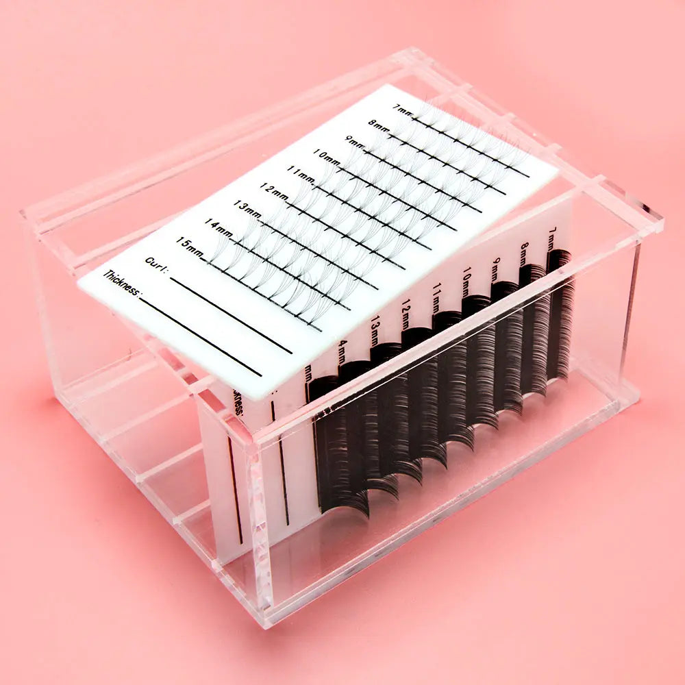 NATUHANA 5-Layer Acrylic False Eyelash Display Stand & Organizer Lash Display Stand Qme