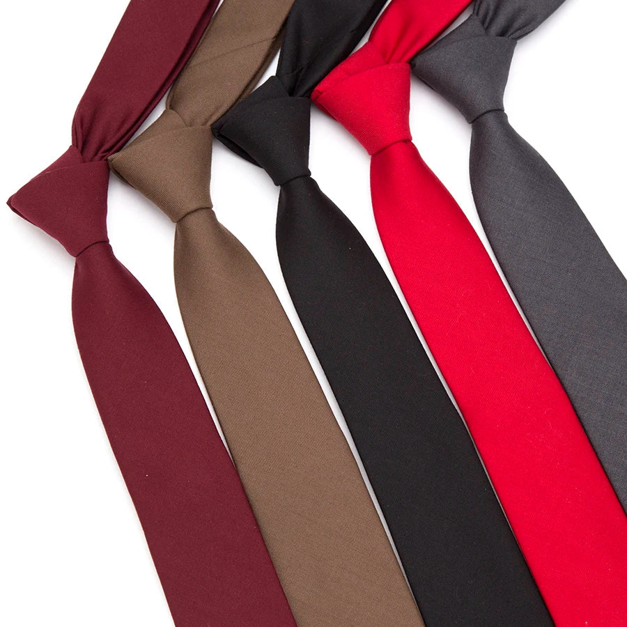 Men's Skinny Wool Tie – Slim Necktie for Wedding & Business Skinny Necktie Qme
