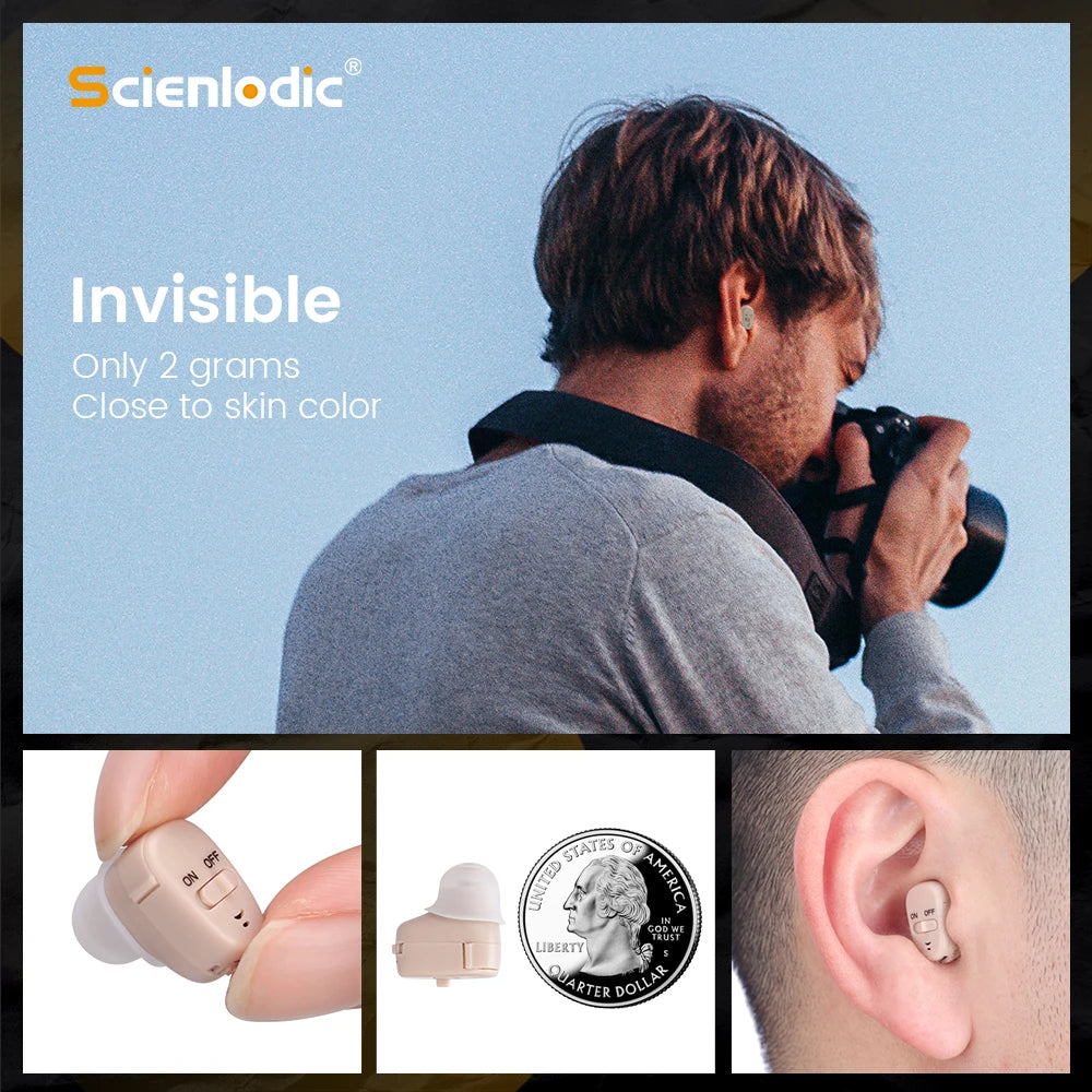 XceeFit ITE Mini Digital Hearing Aid – Sound Amplifier Digital Hearing Aid Qst