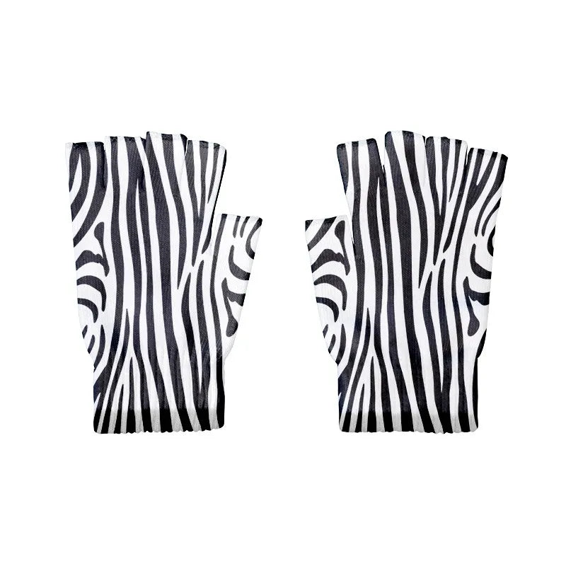 Women's Touch Screen Winter Mittens – Zebra Leopard Print Winter Touch Mittens Qme style4 One Size China Mainland