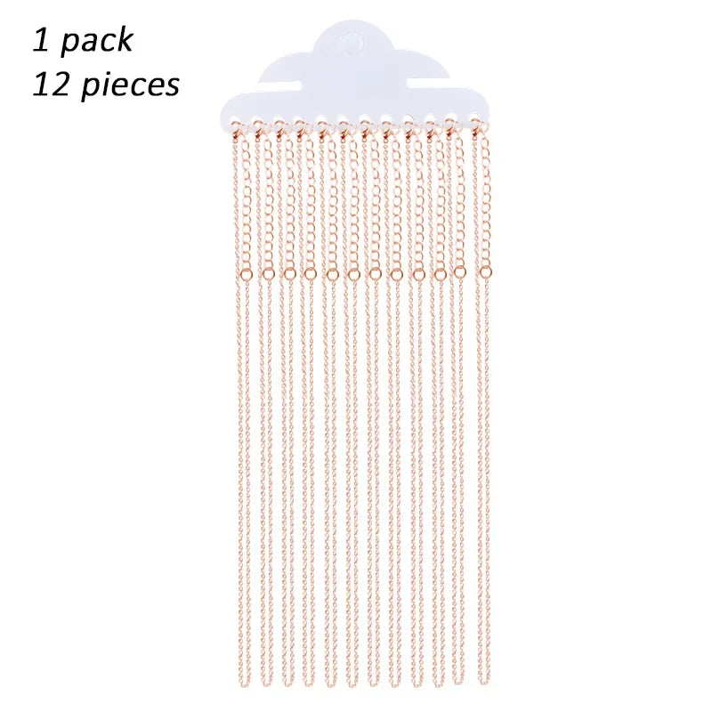Women's Copper Aberdeen Box Chain Necklace | 3 Colors Box Chain Necklace Qme 45cm-18inch ROSEGOLD