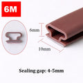 6M Self-Adhesive Silicone Rubber Door & Window Sealing Strip Rubber Sealing Strip Qme 10x6mm China Mainland